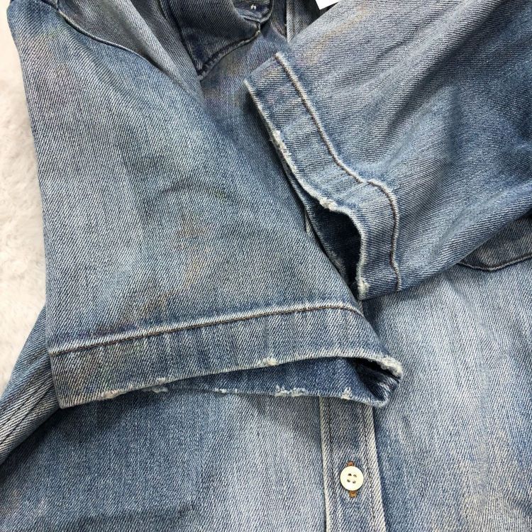 Balenciaga Balenciaga Unifit Washed Denim Shirt Size XS Size US XS / EU 42 / 0 - 8 Thumbnail