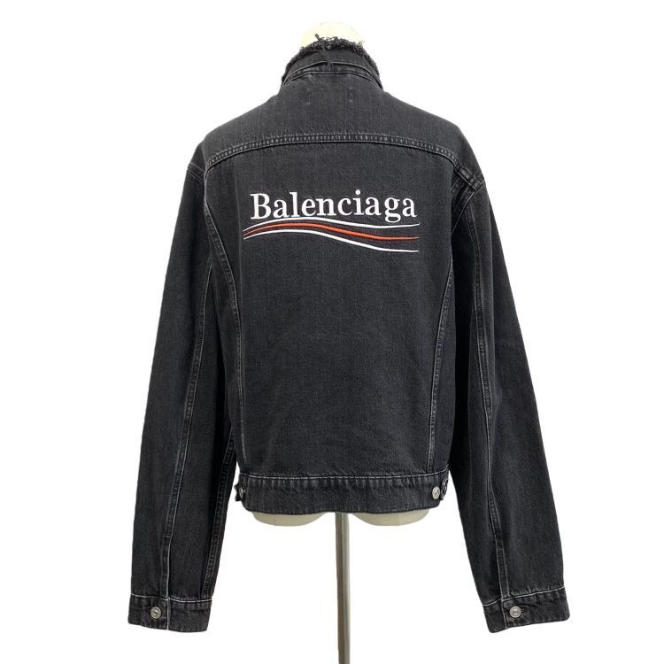 Balenciaga Balenciaga Wave Logo Denim Jacket Size 46 Size US S / EU 44-46 / 1 - 2 Thumbnail
