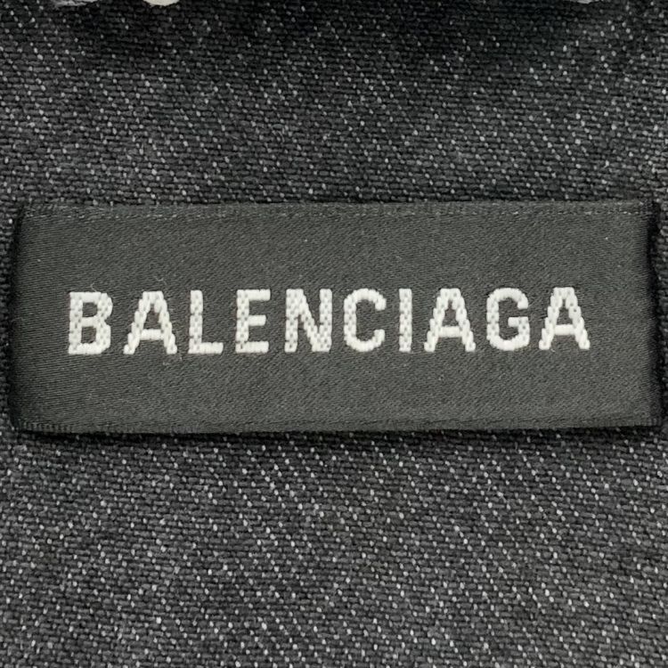 Balenciaga Balenciaga Wave Logo Denim Jacket Size 46 Size US S / EU 44-46 / 1 - 3 Thumbnail
