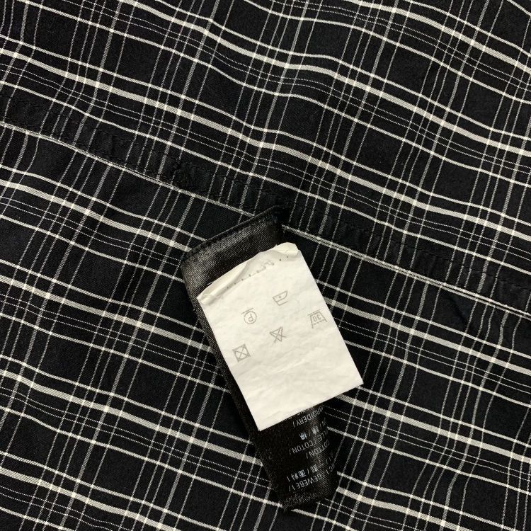 Balenciaga Balenciaga Embroidered Plaid Button Up Shirt Size S Size US S / EU 44-46 / 1 - 7 Thumbnail