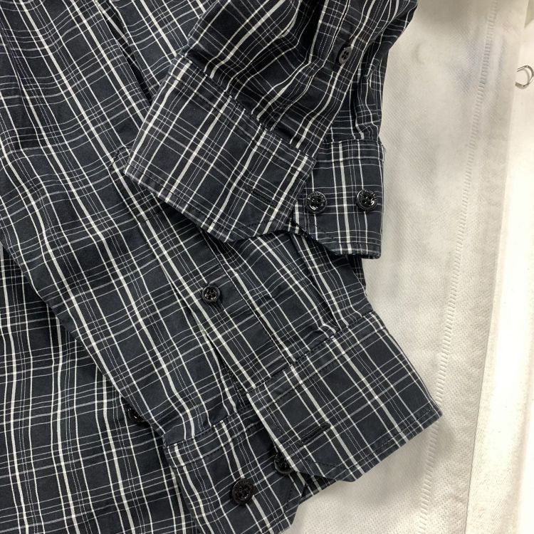 Balenciaga Balenciaga Embroidered Plaid Button Up Shirt Size S Size US S / EU 44-46 / 1 - 6 Thumbnail