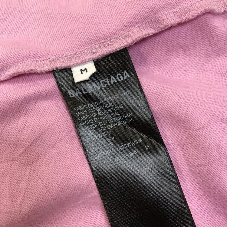 Balenciaga Balenciaga Pink Logo T-Shirt Size M Size US M / EU 48-50 / 2 - 9 Thumbnail