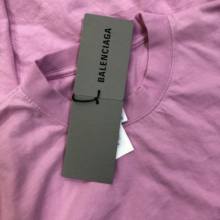 Balenciaga Balenciaga Pink Logo T-Shirt Size M Size US M / EU 48-50 / 2 - 11 Thumbnail