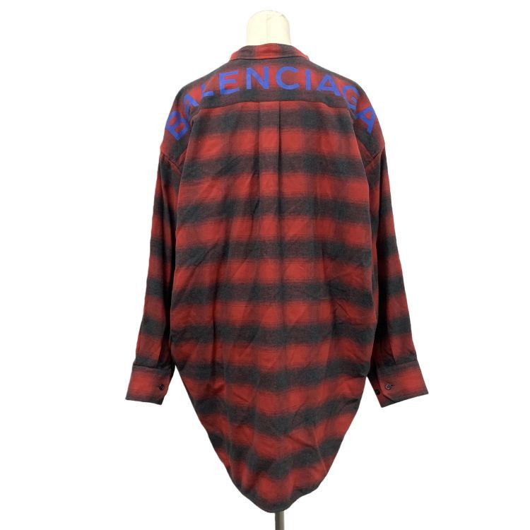 Balenciaga Balenciaga Red Plaid Button Up Shirt Size 38 Size S / US 4 / IT 40 - 2 Thumbnail
