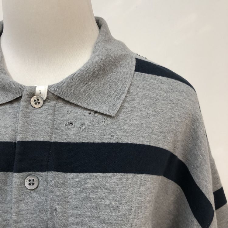 Balenciaga Balenciaga Striped Polo Shirt Size 3 Size US L / EU 52-54 / 3 - 9 Thumbnail