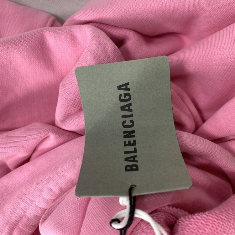 Balenciaga Balenciaga Pink Embroidered Hoodie Size S Size US S / EU 44-46 / 1 - 7 Thumbnail