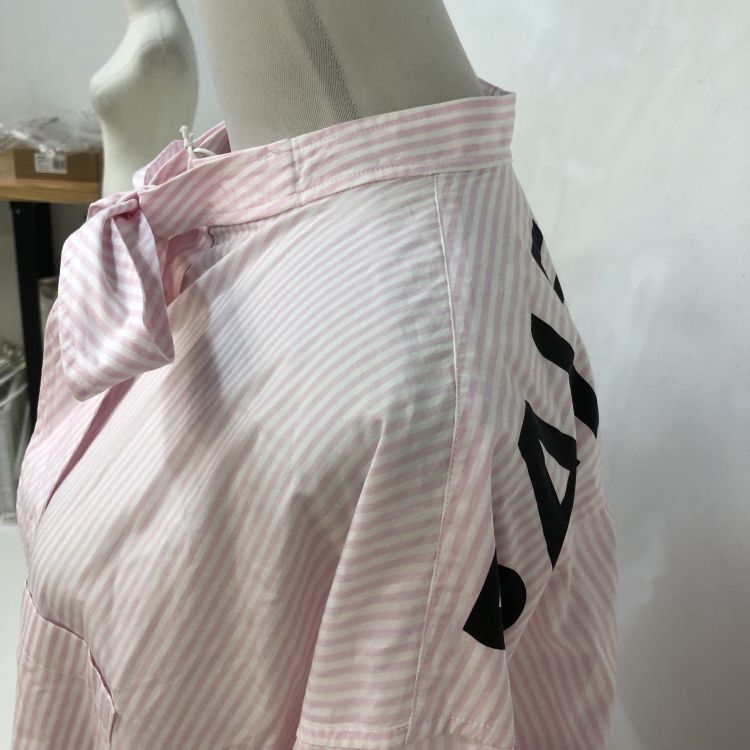 Balenciaga Balenciaga Striped Logo Button Up Shirt Size 34 Size XS / US 0-2 / IT 36-38 - 7 Thumbnail