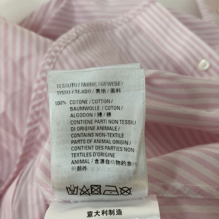 Balenciaga Balenciaga Striped Logo Button Up Shirt Size 34 Size XS / US 0-2 / IT 36-38 - 5 Thumbnail