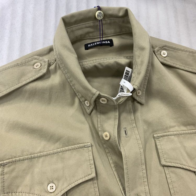 Balenciaga Balenciaga Logo Short Sleeve Shirt Size M Size US M / EU 48-50 / 2 - 8 Thumbnail