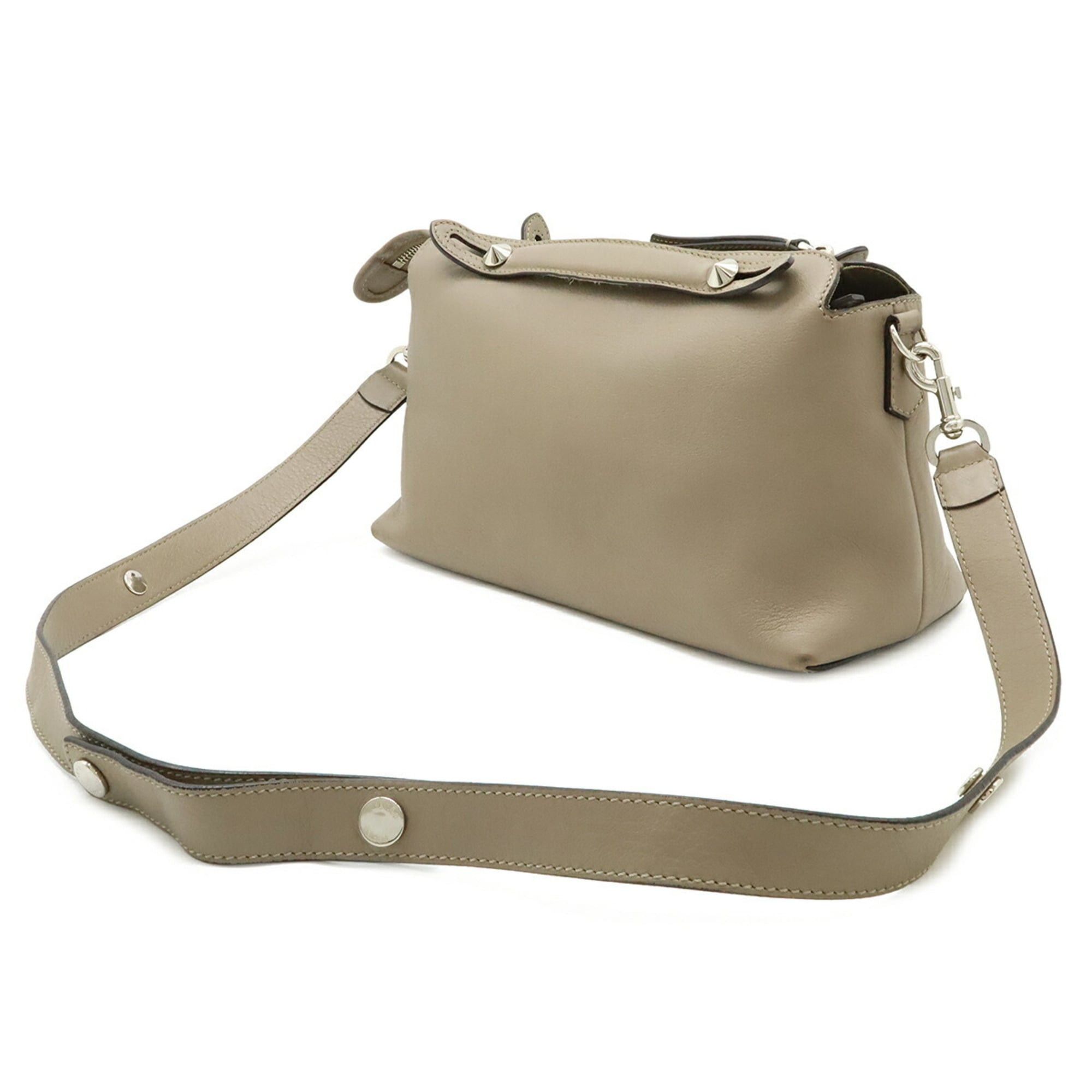 Fendi FENDI BY THE WAY Medium Handbag/Shoulder Bag, Leather, Greige, 8BL124 Size ONE SIZE - 3 Thumbnail
