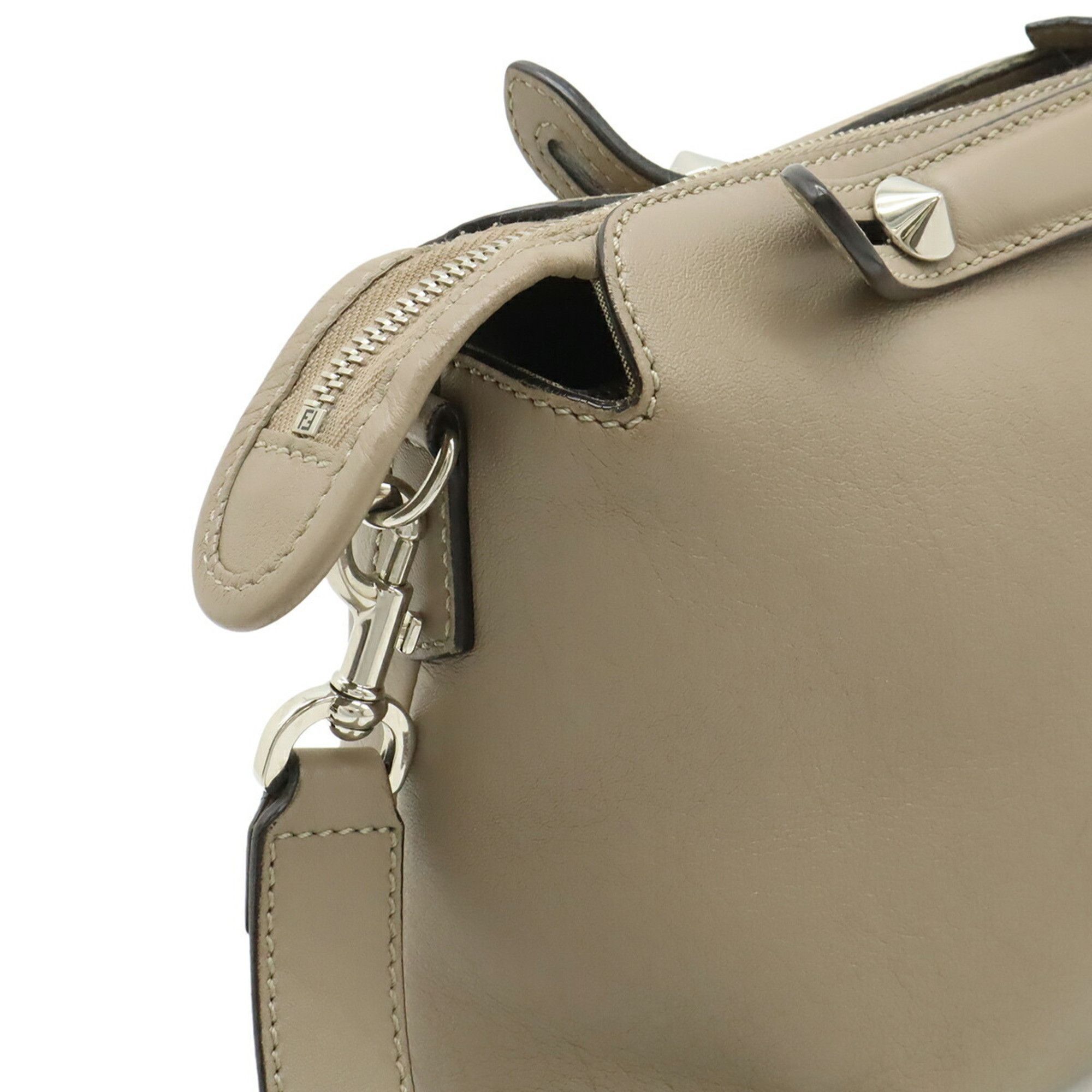 Fendi FENDI BY THE WAY Medium Handbag/Shoulder Bag, Leather, Greige, 8BL124 Size ONE SIZE - 5 Thumbnail