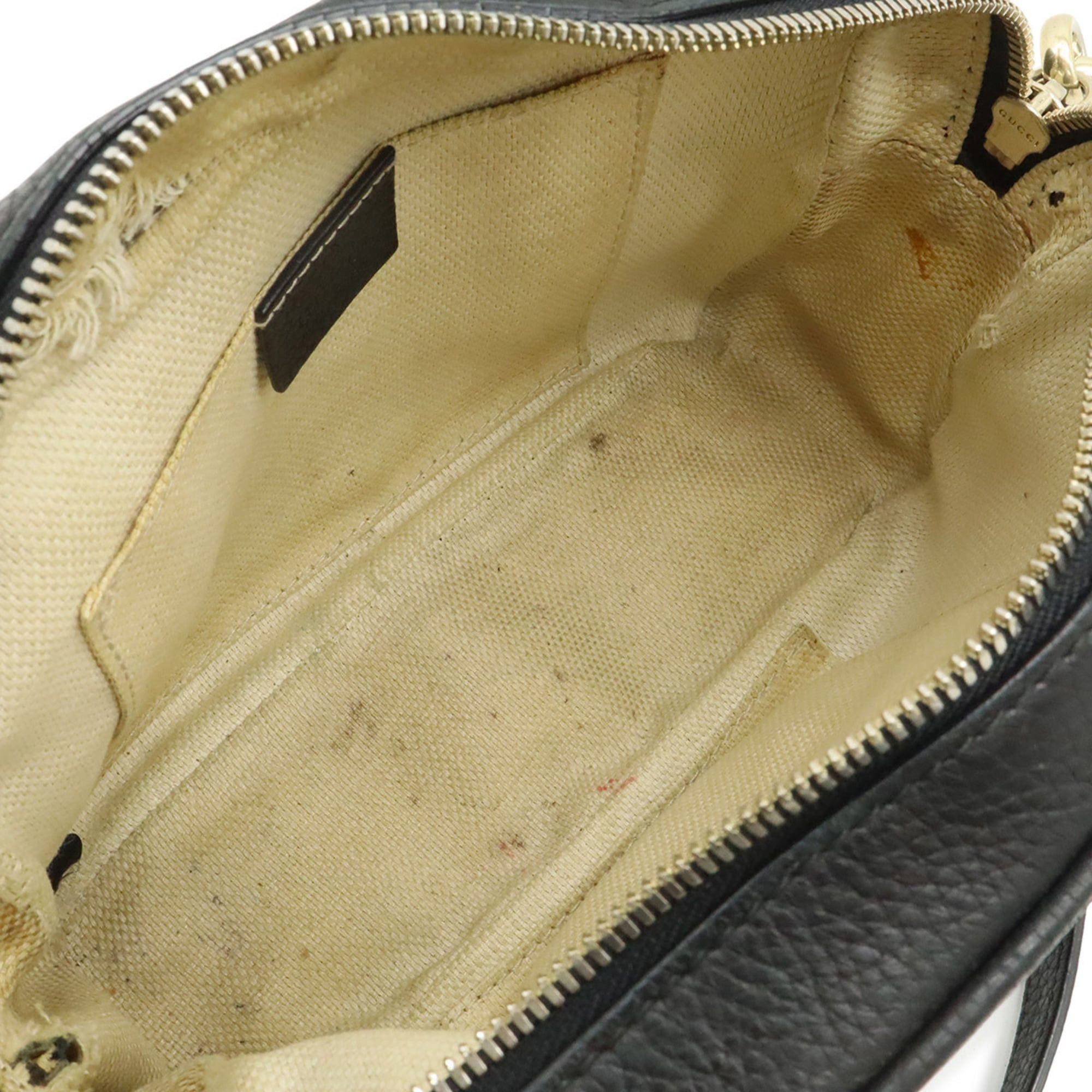 Gucci GUCCI Soho Small Disco Tassel Shoulder Bag Pouch Leather Black 308364 Size ONE SIZE - 7 Thumbnail
