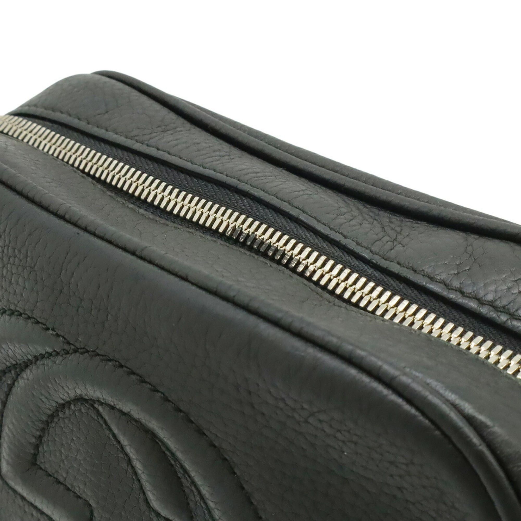 Gucci GUCCI Soho Small Disco Tassel Shoulder Bag Pouch Leather Black 308364 Size ONE SIZE - 6 Thumbnail