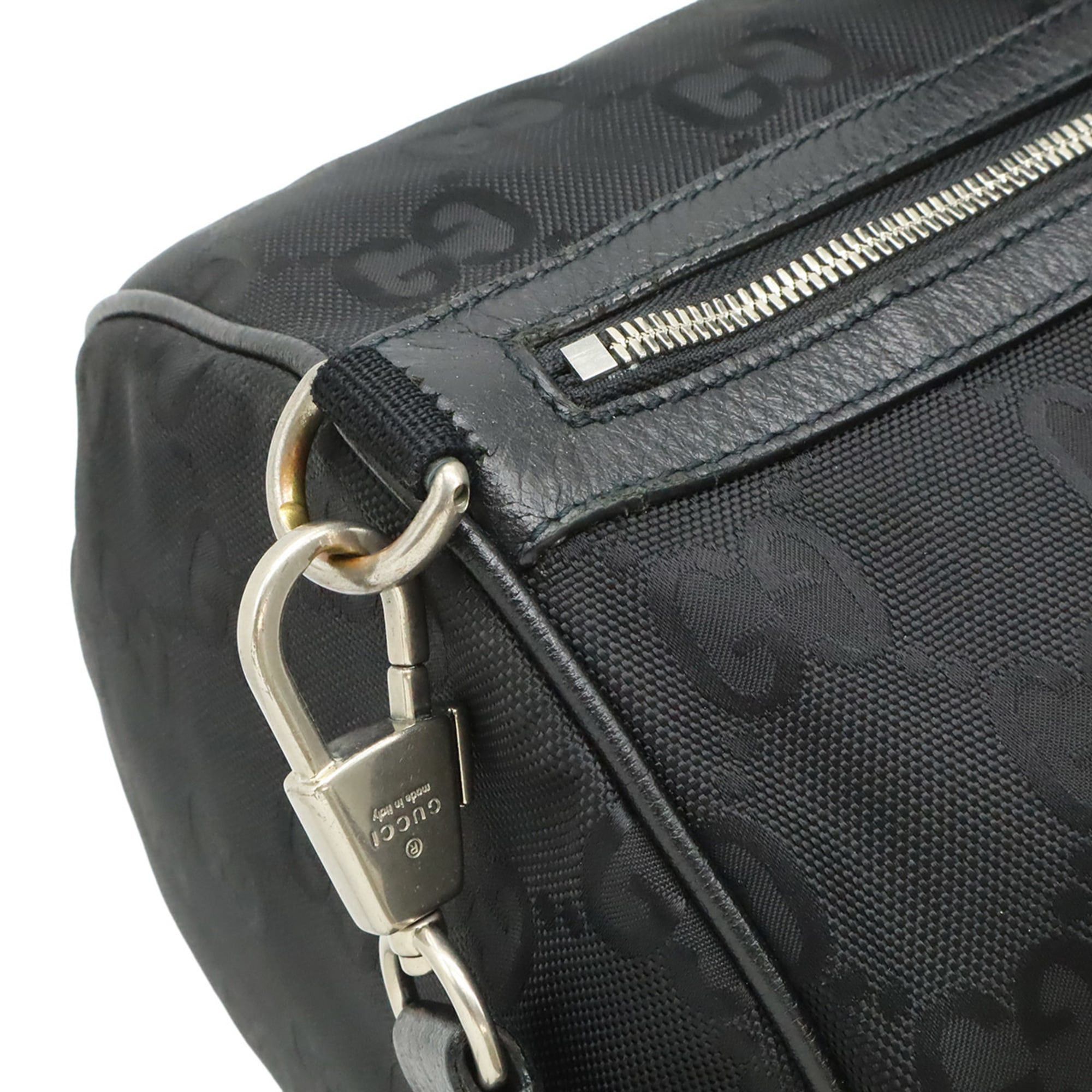 Gucci GUCCI Off The Grid Duffle Bag, Boston Shoulder Nylon Canvas, Black, 658632 Size ONE SIZE - 8 Thumbnail
