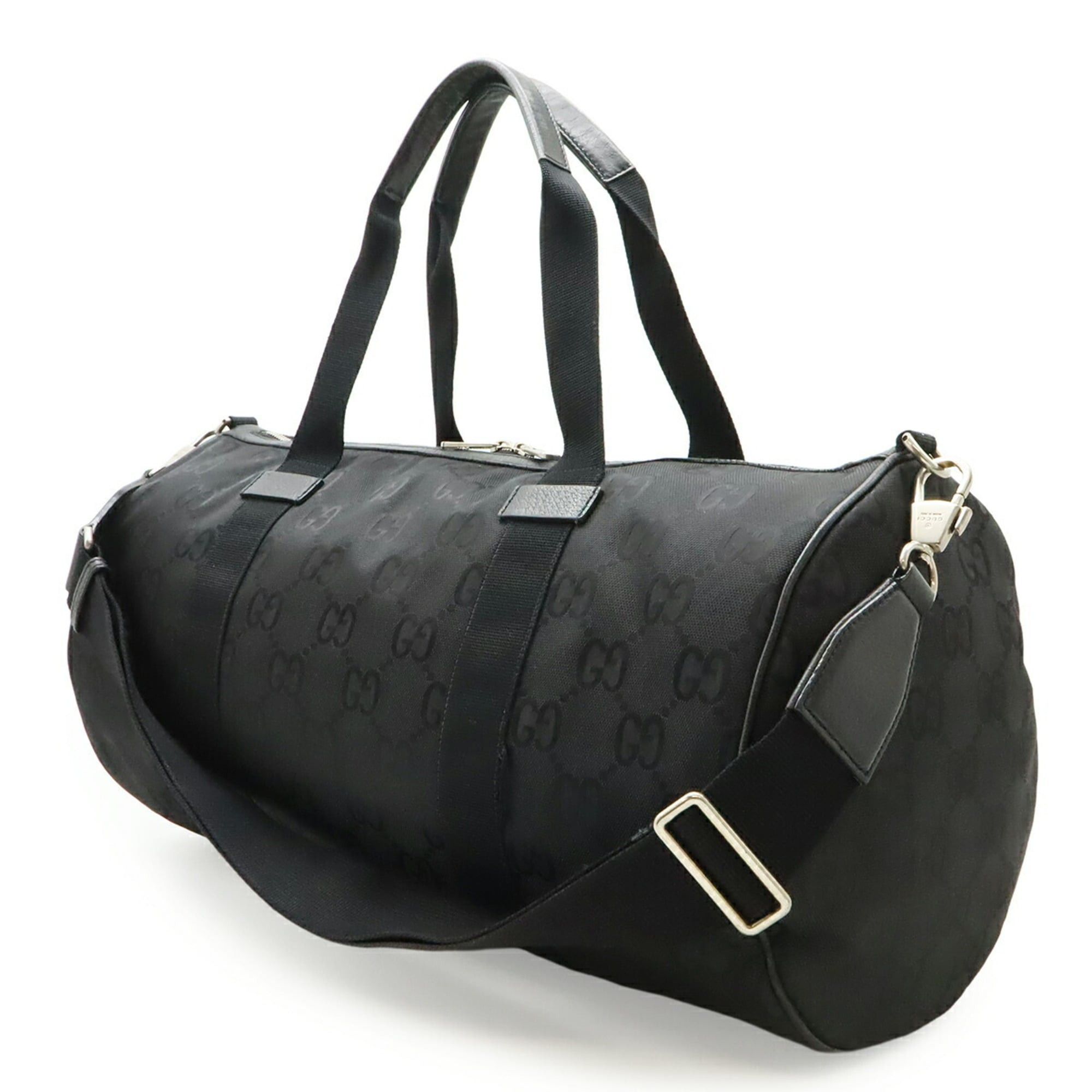 Gucci GUCCI Off The Grid Duffle Bag, Boston Shoulder Nylon Canvas, Black, 658632 Size ONE SIZE - 3 Thumbnail