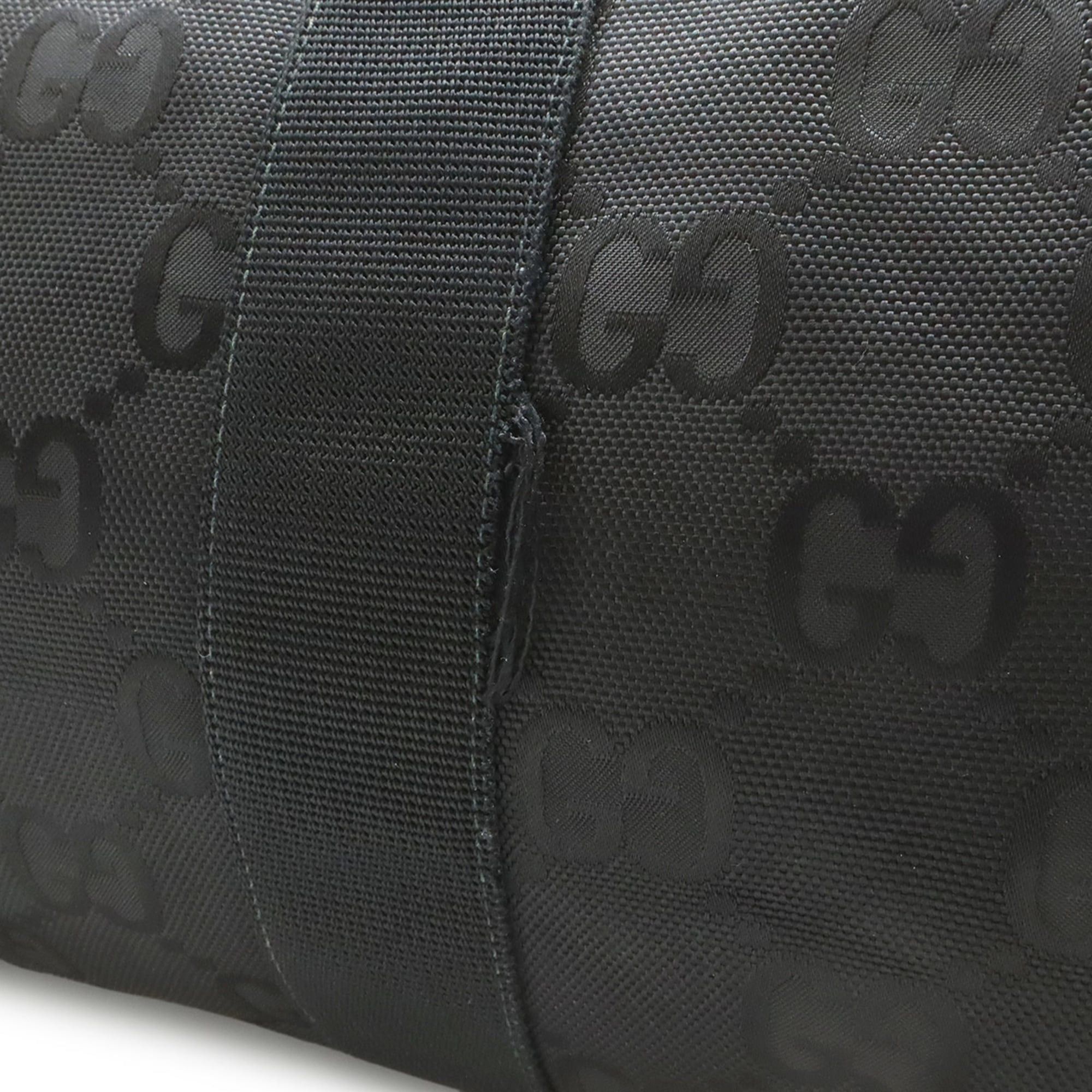 Gucci GUCCI Off The Grid Duffle Bag, Boston Shoulder Nylon Canvas, Black, 658632 Size ONE SIZE - 9 Thumbnail