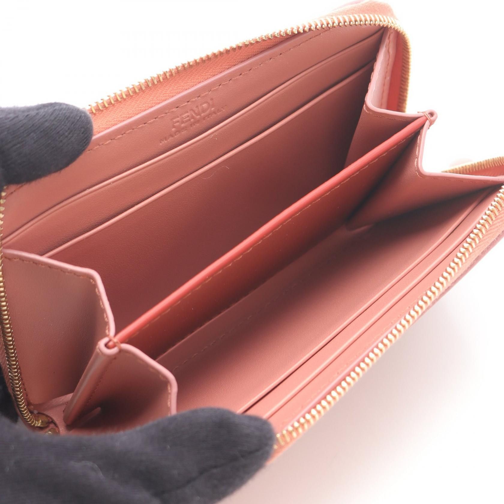 Fendi Fendi FENDI FF Diamond Leather Zip Around Wallet Leather Short Wallet 8M0313AYCAF1TWI DUTY FREE for USA Size ONE SIZE - 3 Thumbnail
