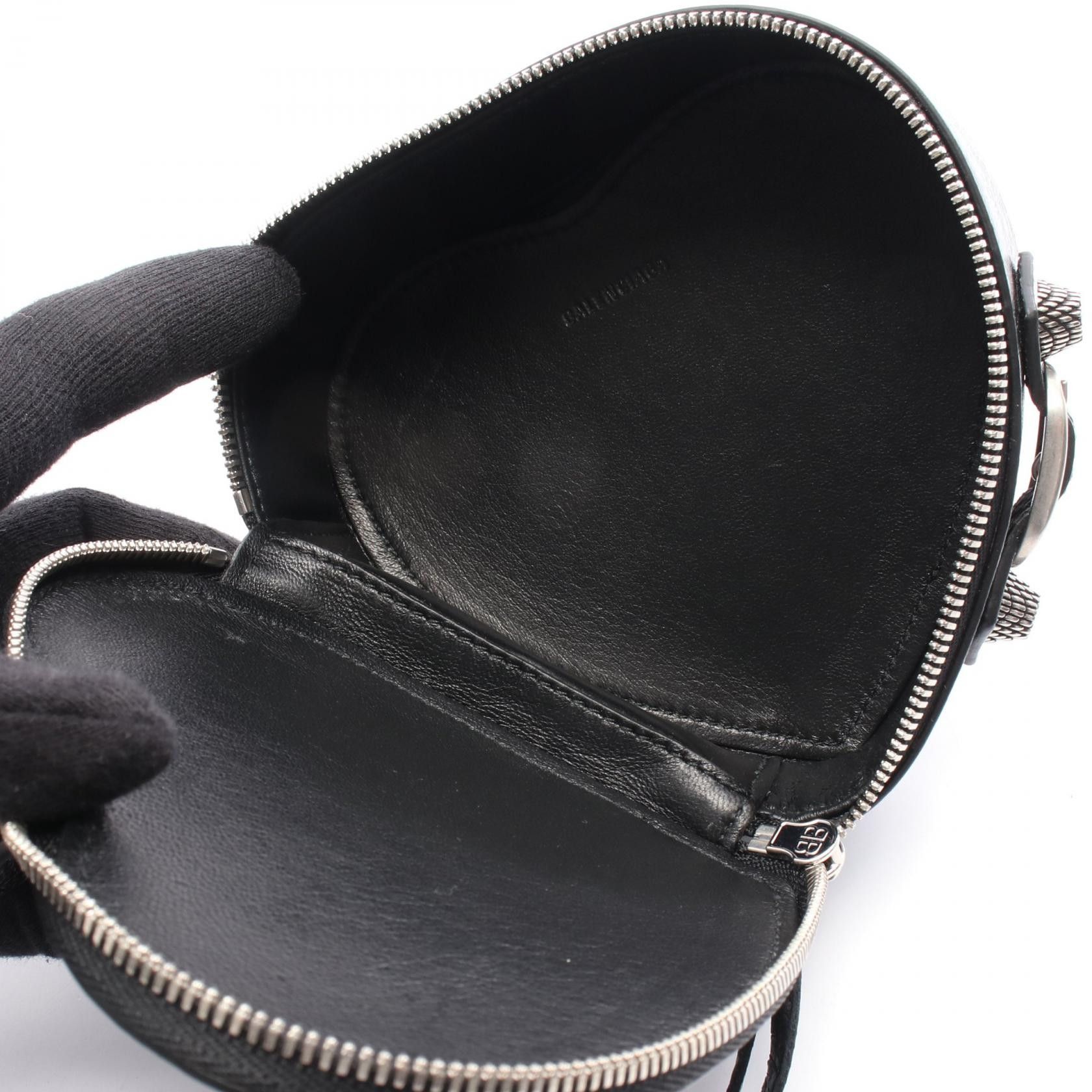 Balenciaga Balenciaga Balenciaga LE CAGOLE HEART Leather Pouch Leather Vanity Bag 7716741VG9Y1000 DUTY FREE for USA Size ONE SIZE - 3 Thumbnail