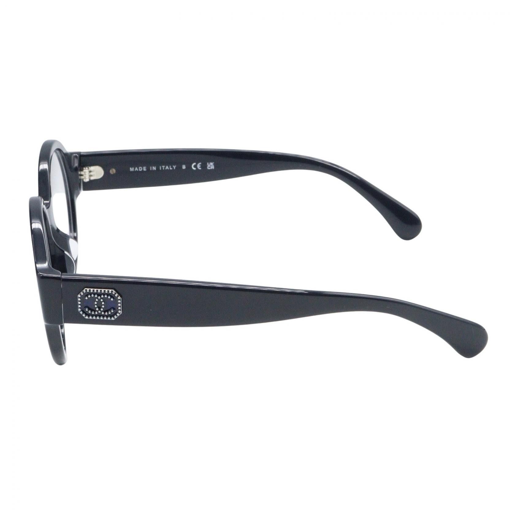 Chanel Chanel CHANEL Non Prescription Acetate Eyeglasses Textile Glasses 3437A1462 DUTY FREE for USA Size ONE SIZE - 3 Thumbnail