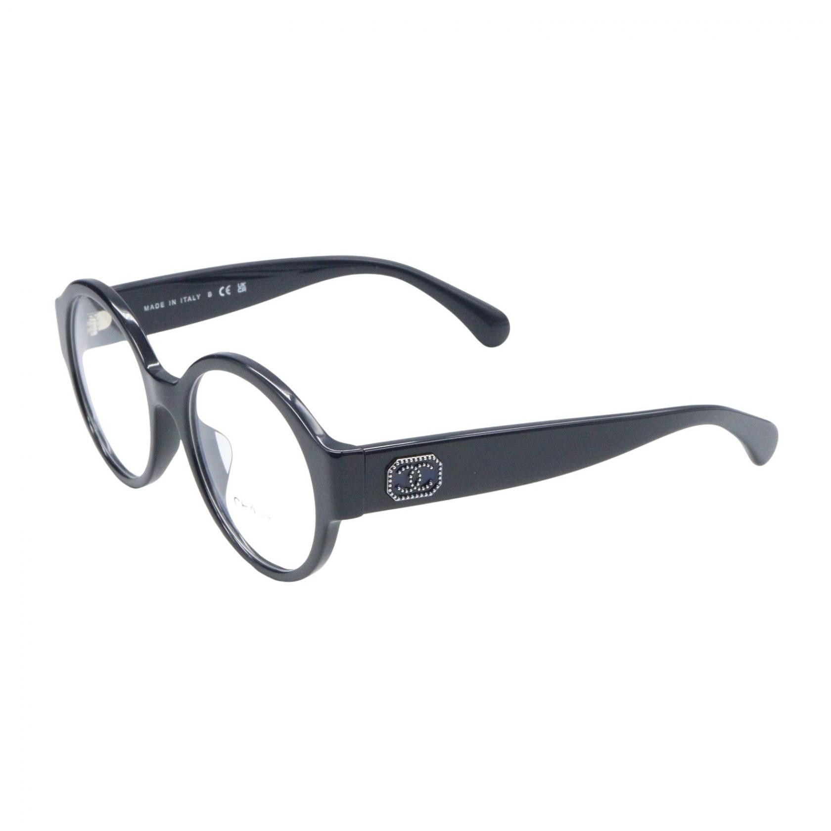 Chanel Chanel CHANEL Non Prescription Acetate Eyeglasses Textile Glasses 3437A1462 DUTY FREE for USA Size ONE SIZE - 2 Thumbnail