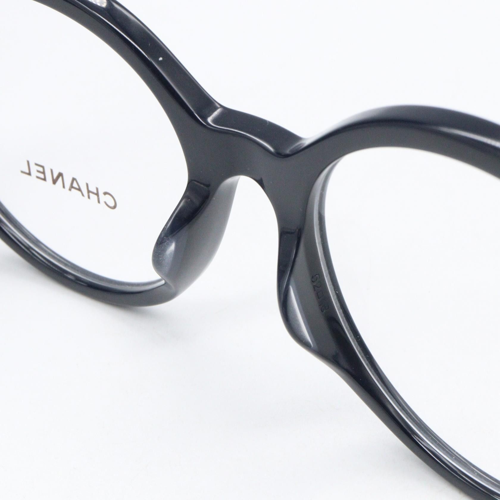 Chanel Chanel CHANEL Non Prescription Acetate Eyeglasses Textile Glasses 3437A1462 DUTY FREE for USA Size ONE SIZE - 6 Thumbnail