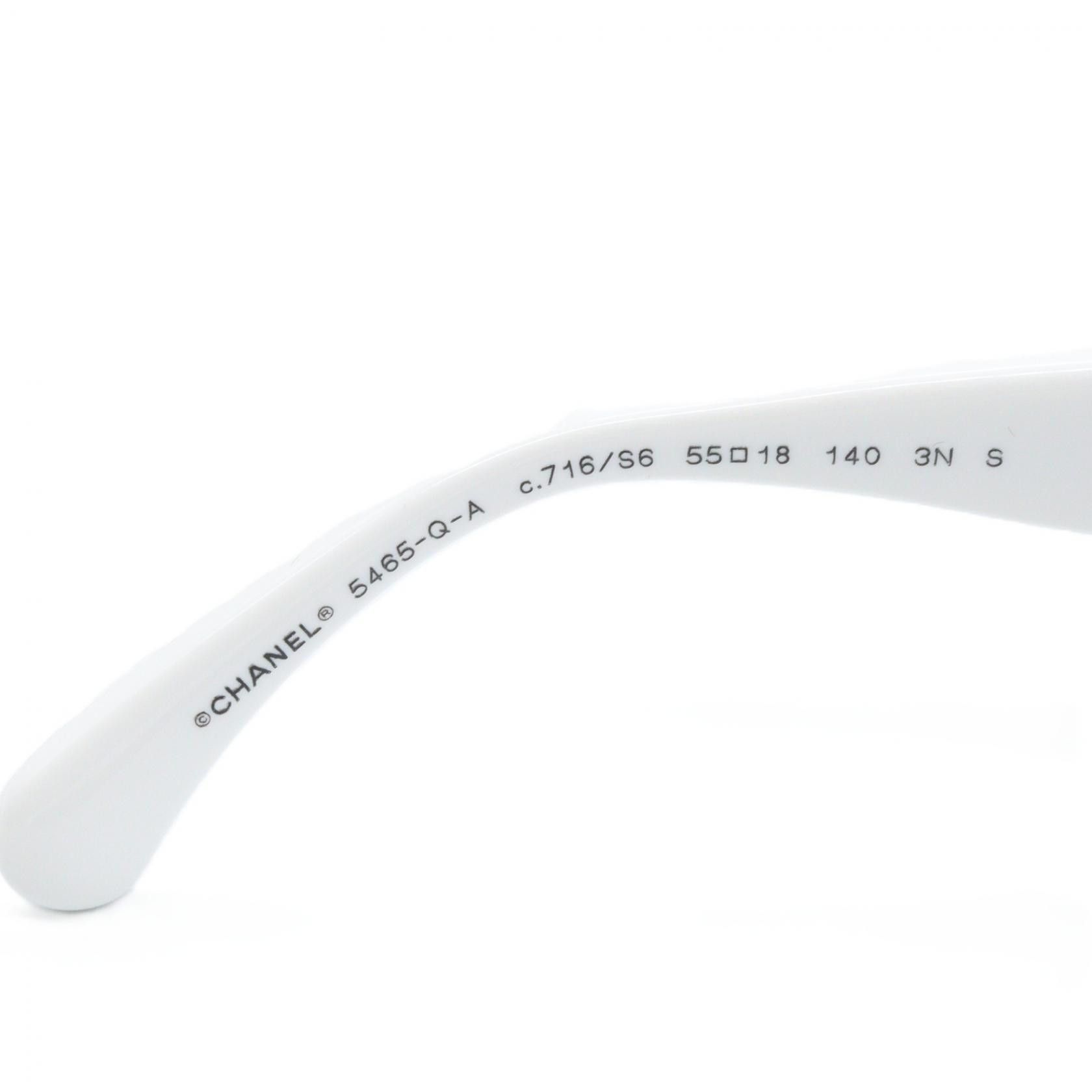 Chanel Chanel Chanel Acetate Sunglasses Textile Sunglasses 5465QA716S6 DUTY FREE for USA Size ONE SIZE - 4 Thumbnail