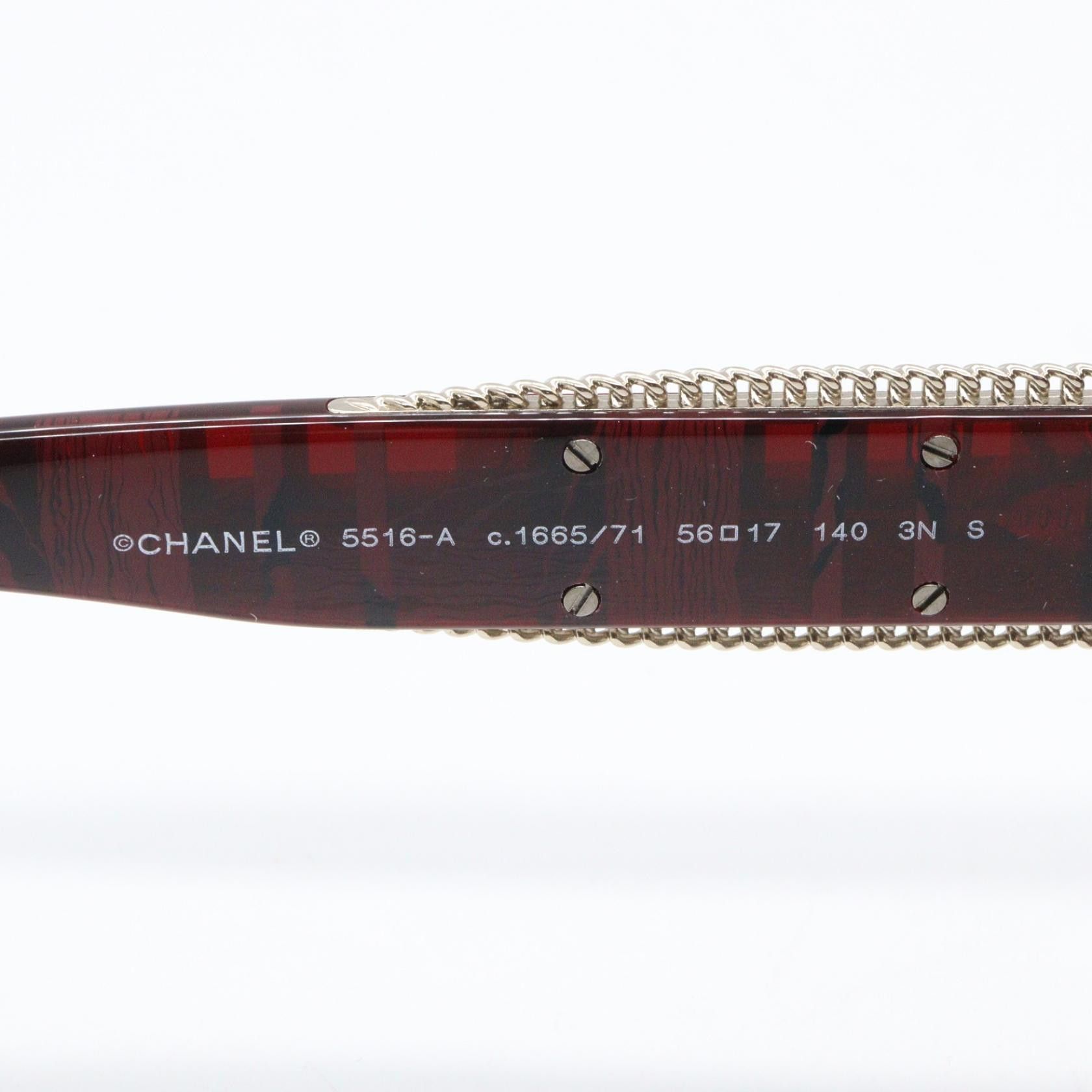 Chanel Chanel CHANEL Acetate Sunglasses Textile Sunglasses 5516A1665/71 DUTY FREE for USA Size ONE SIZE - 4 Thumbnail