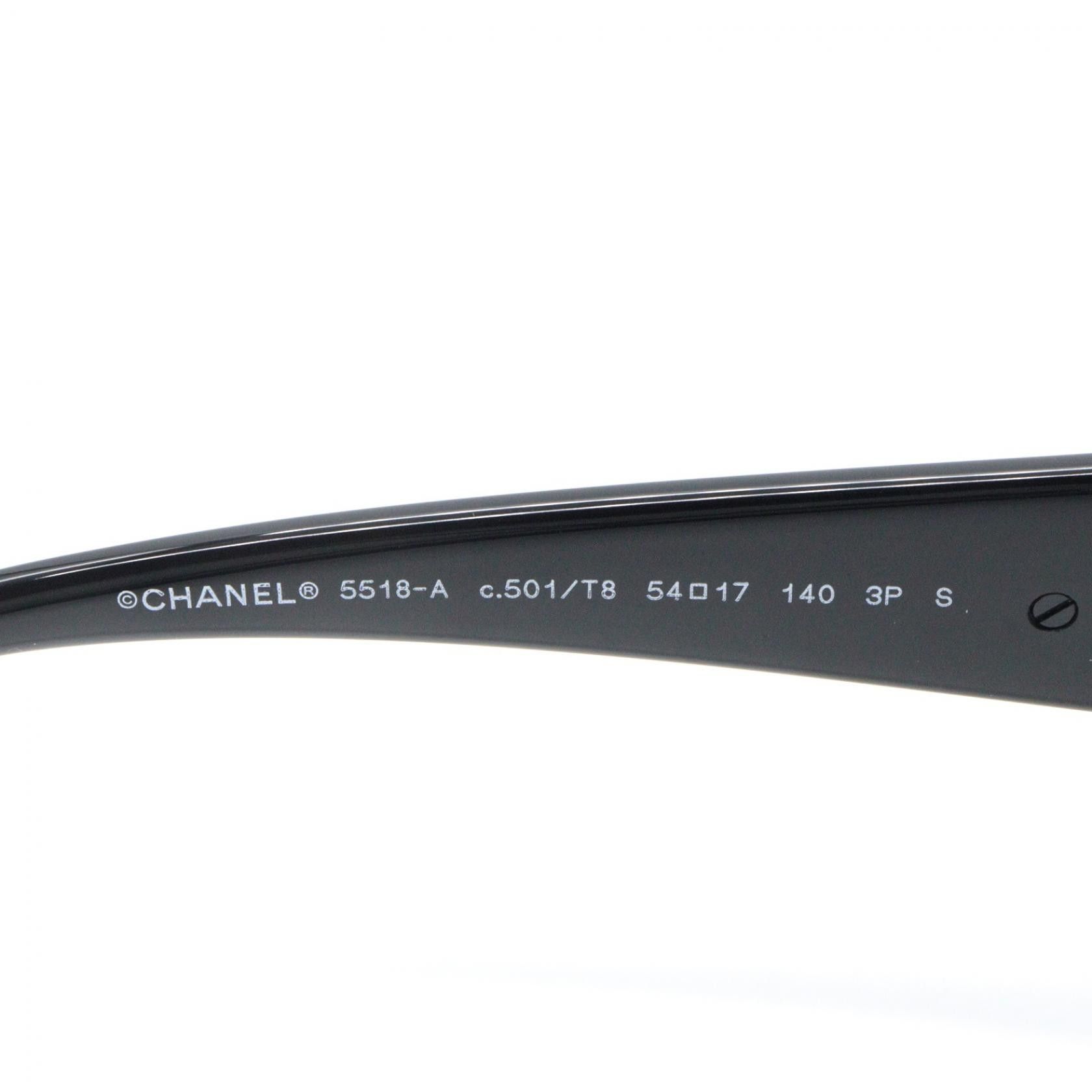 Chanel Chanel CHANEL Acetate Sunglasses Textile Sunglasses 5518A 501T8 DUTY FREE for USA Size ONE SIZE - 4 Thumbnail