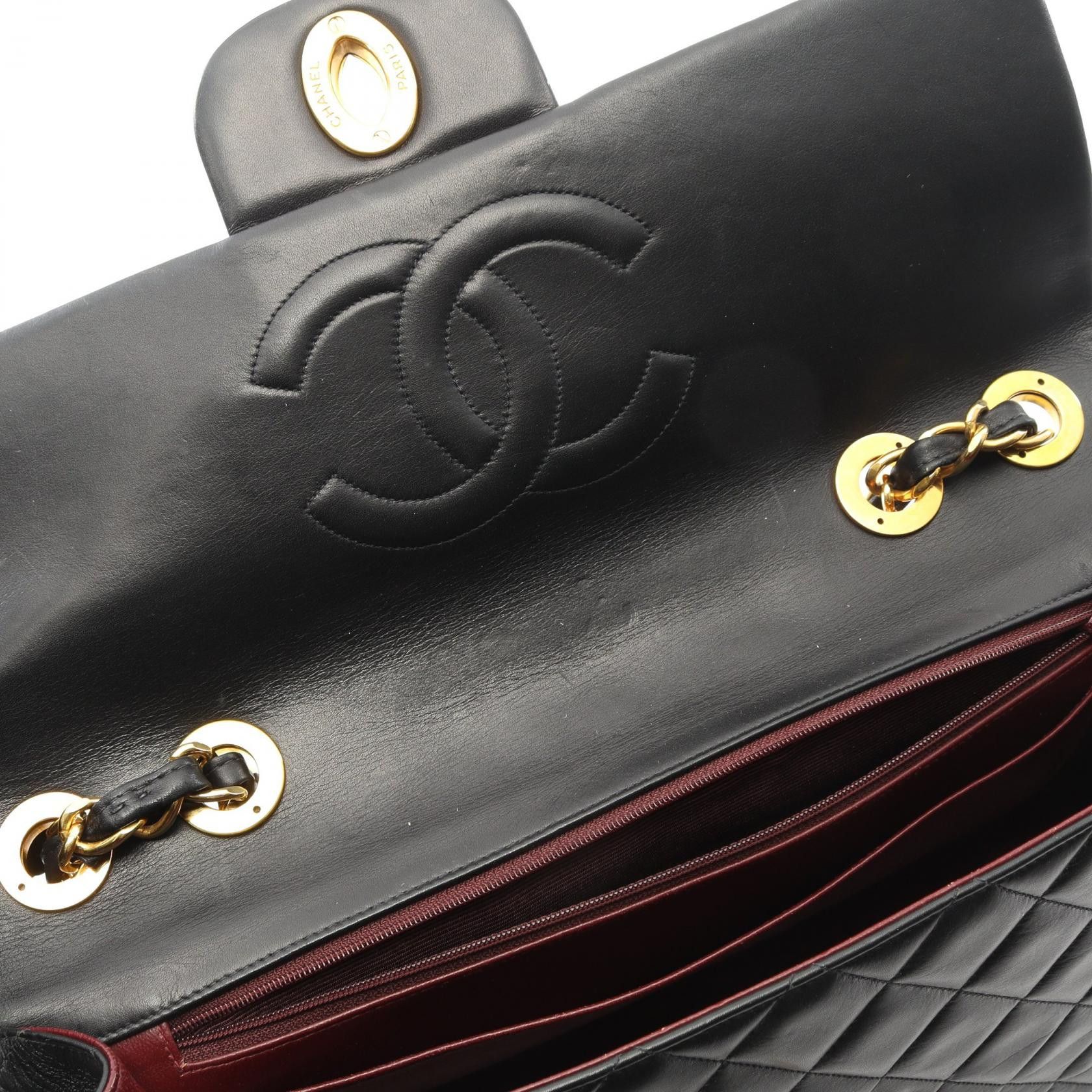 Chanel Chanel Chanel Deka Matelasse 34 Lambskin Shoulder Bag Leather Shoulder Bag DUTY FREE for USA Size ONE SIZE - 6 Thumbnail