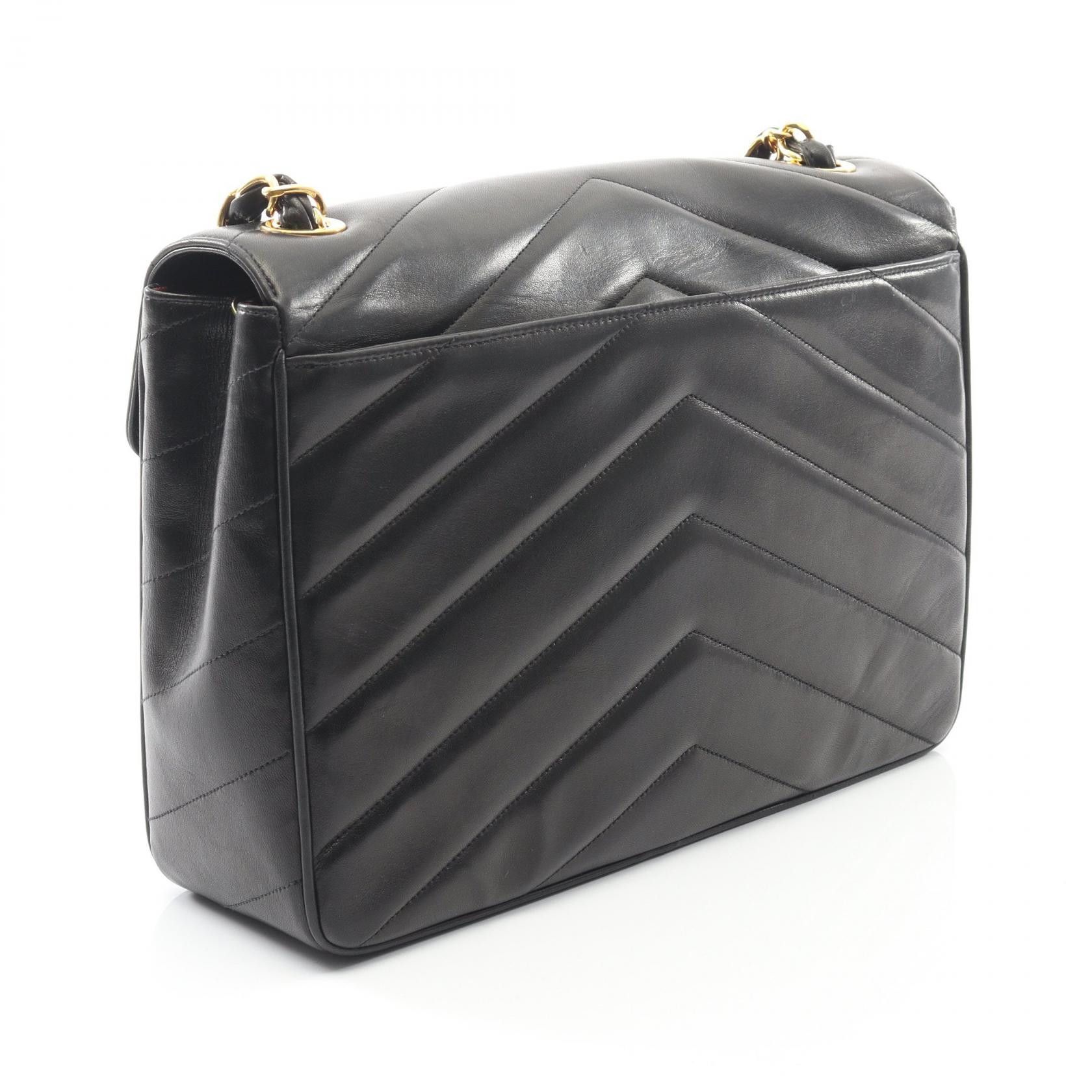 Chanel Chanel Chanel V Stitch Lambskin Shoulder Bag Leather Shoulder Bag DUTY FREE for USA Size ONE SIZE - 2 Thumbnail