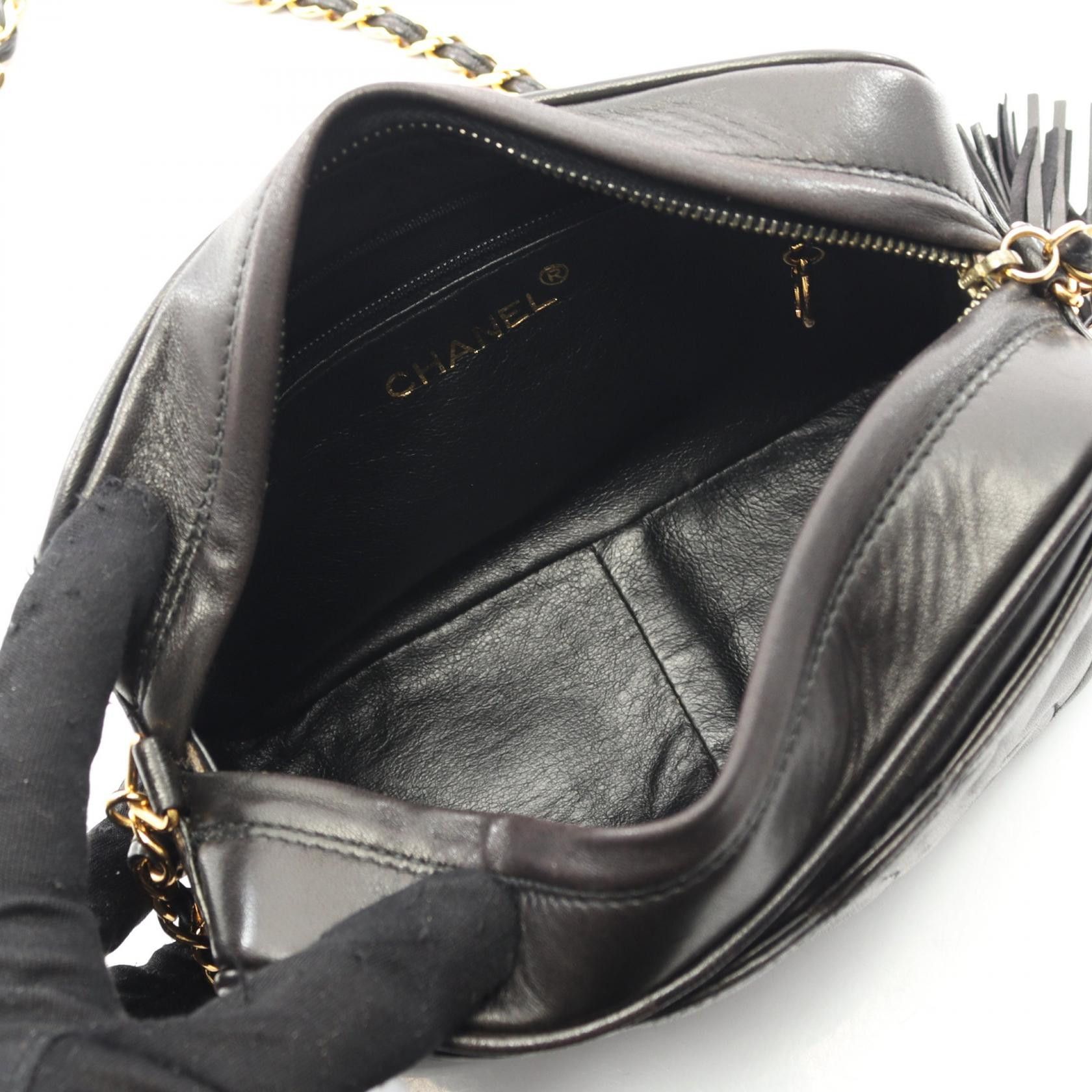 Chanel Chanel Chanel Triple Coco Mark Lambskin Shoulder Bag Leather Shoulder Bag DUTY FREE for USA Size ONE SIZE - 3 Thumbnail
