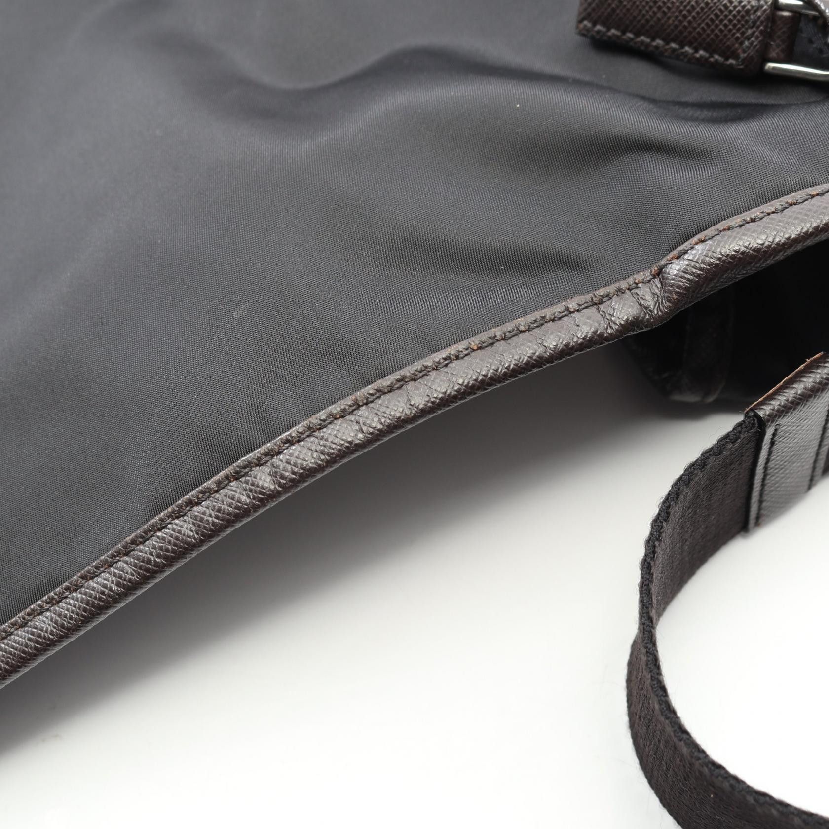 Prada Prada Prada Nylon Saffiano Leather Shoulder Bag Textile Shoulder Bag VA0770 DUTY FREE for USA Size ONE SIZE - 6 Thumbnail
