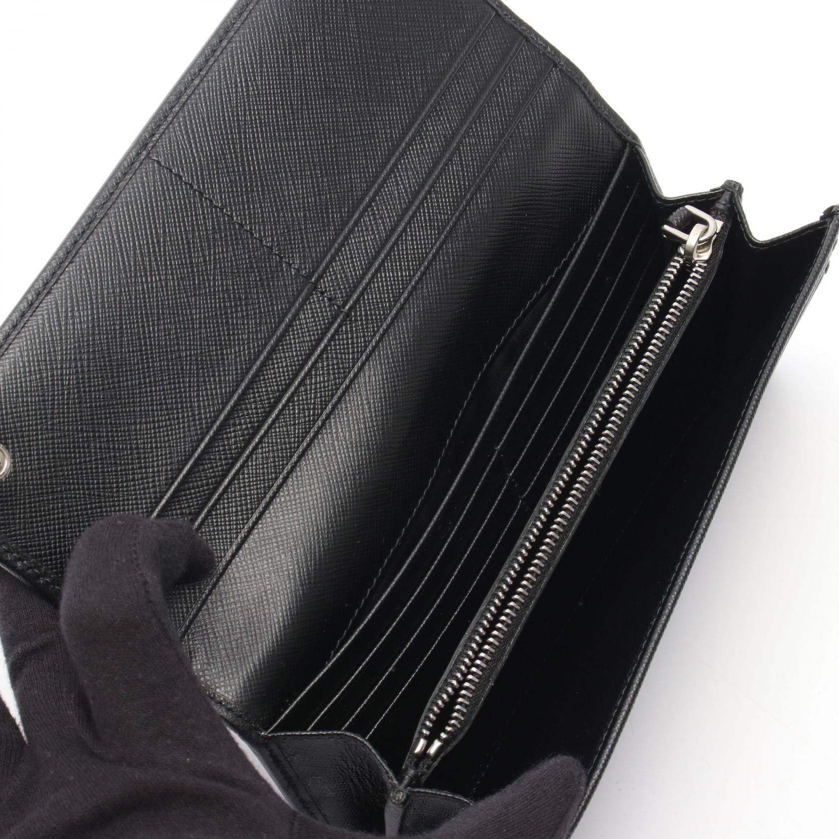Prada Prada Prada Tessuto Long Bifold Wallet Textile Long Wallet DUTY FREE for USA Size ONE SIZE - 3 Thumbnail