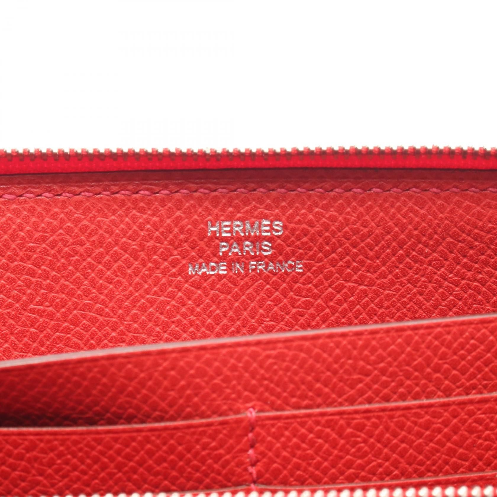Hermes Hermes Hermes Azap Long Round Zip Wallet Leather Long Wallet J DUTY FREE for USA Size ONE SIZE - 4 Thumbnail