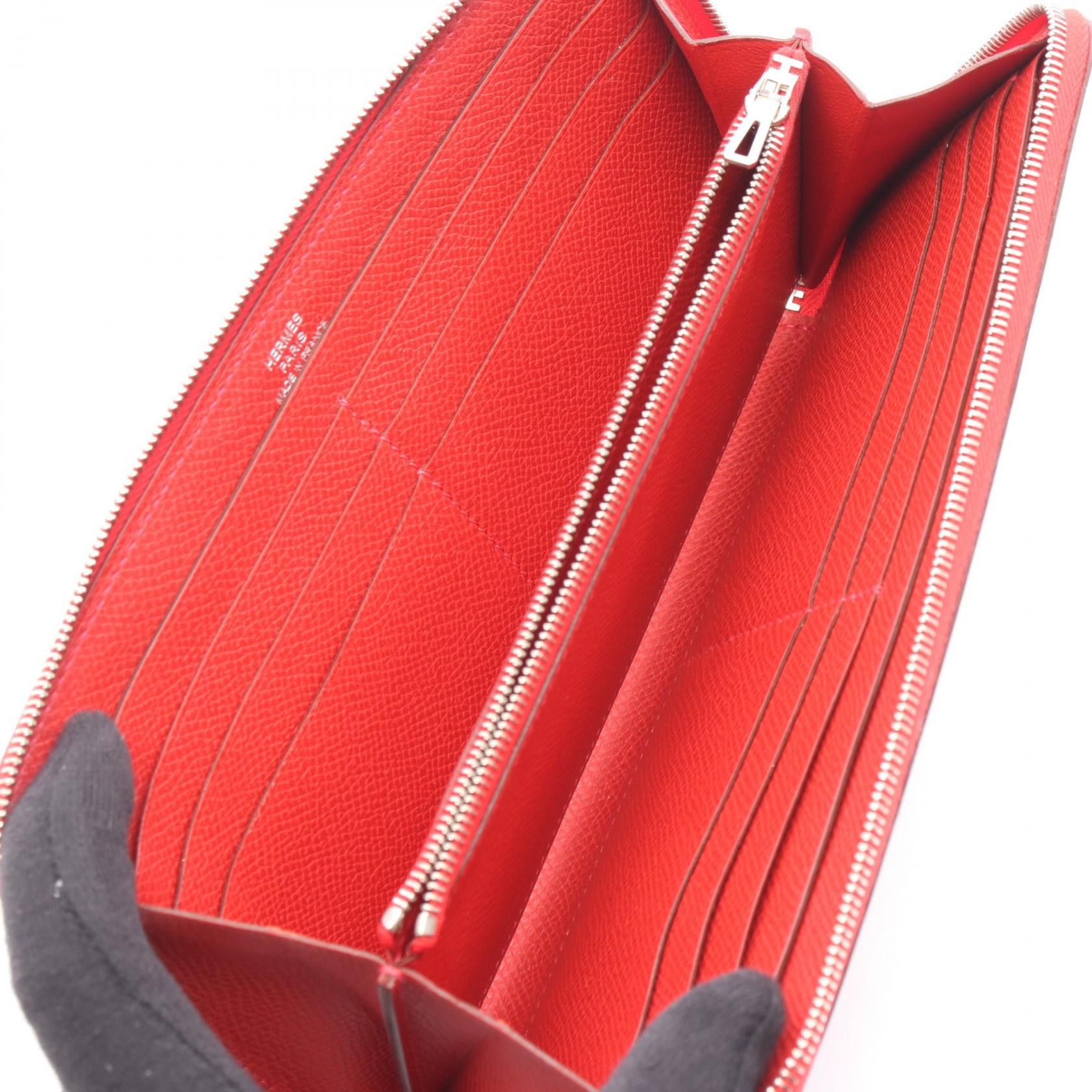 Hermes Hermes Hermes Azap Long Round Zip Wallet Leather Long Wallet J DUTY FREE for USA Size ONE SIZE - 3 Thumbnail