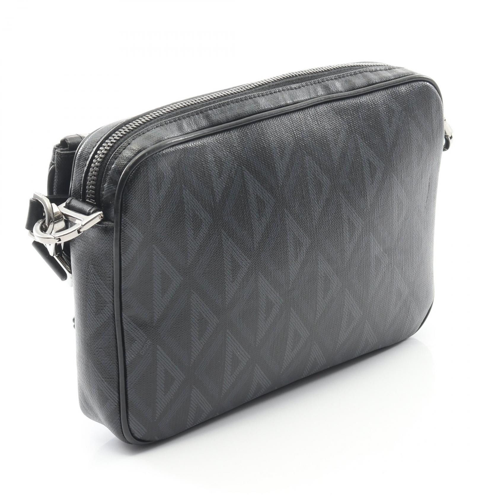 Dior Dior Christian Dior CD Diamond PVC Coated Canvas Leather Shoulder Bag Plastic / Synthetic Shoulder Bag DUTY FREE for USA Size ONE SIZE - 2 Thumbnail