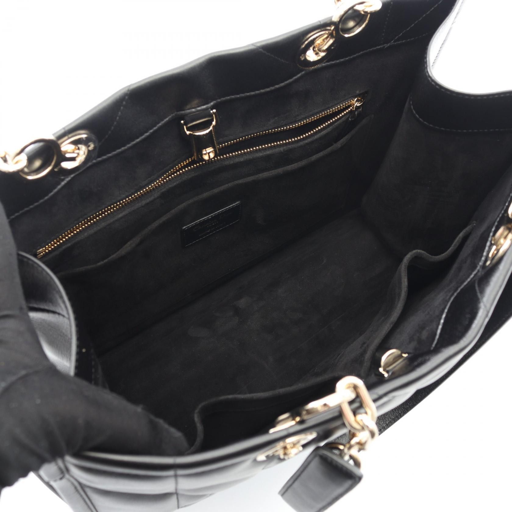 Dior Dior Dior Essential Medium Arche Cannage Leather Tote Bag Leather Tote Bag M87210ZVJ M900 DUTY FREE for USA Size ONE SIZE - 3 Thumbnail