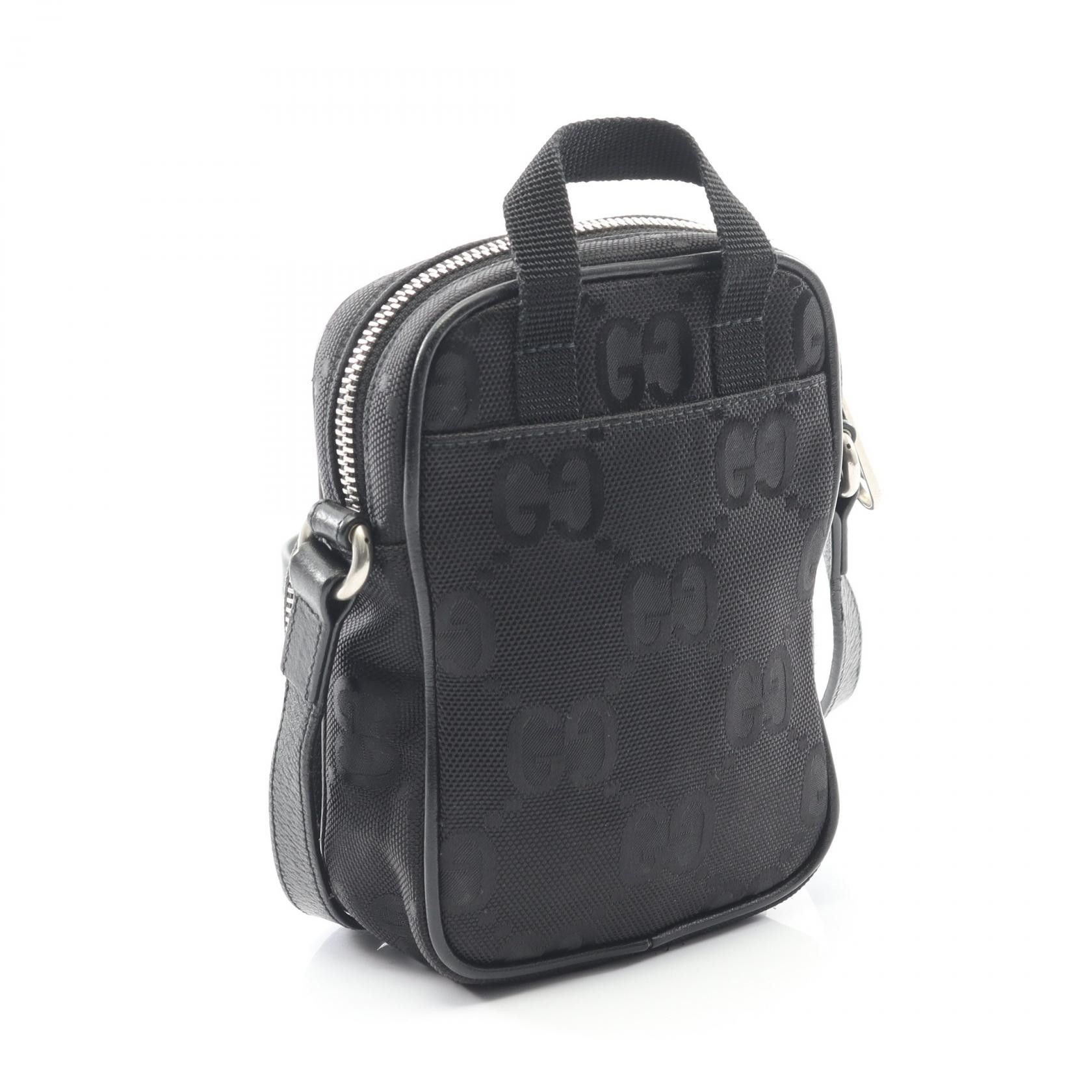 Gucci Gucci Gucci Off The Grid Leather Nylon Canvas Shoulder Bag Leather Shoulder Bag 643882 DUTY FREE for USA Size ONE SIZE - 2 Thumbnail