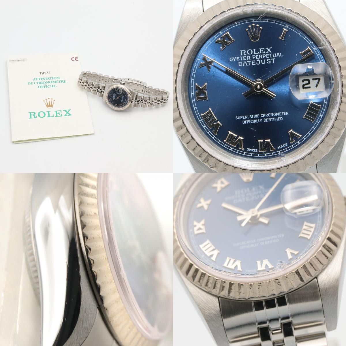 Rolex Rolex Rolex Datejust Au750 White Gold Stainless Steel Precious Metal Automatic 79174 DUTY FREE for USA Size ONE SIZE - 9 Thumbnail
