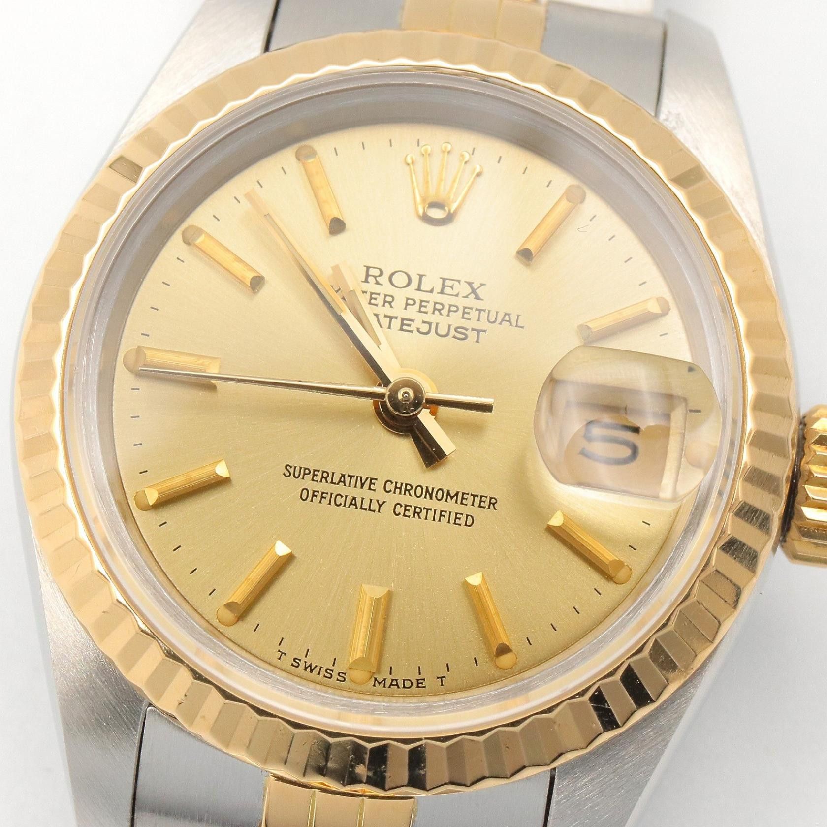 Rolex Rolex Rolex Datejust Au750 Stainless Steel Watch Precious Metal Automatic 69173 DUTY FREE for USA Size ONE SIZE - 8 Thumbnail
