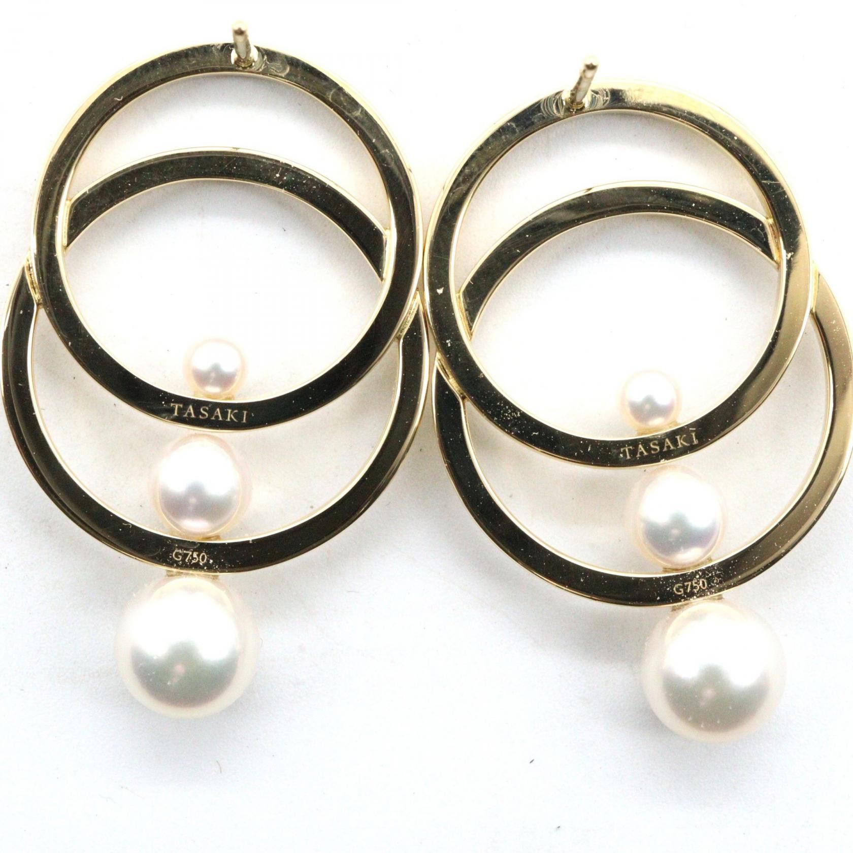Other Tasaki Tasaki Cosmic Au750 Pearl Earrings Precious Metal Earrings DUTY FREE for USA Size ONE SIZE - 6 Thumbnail