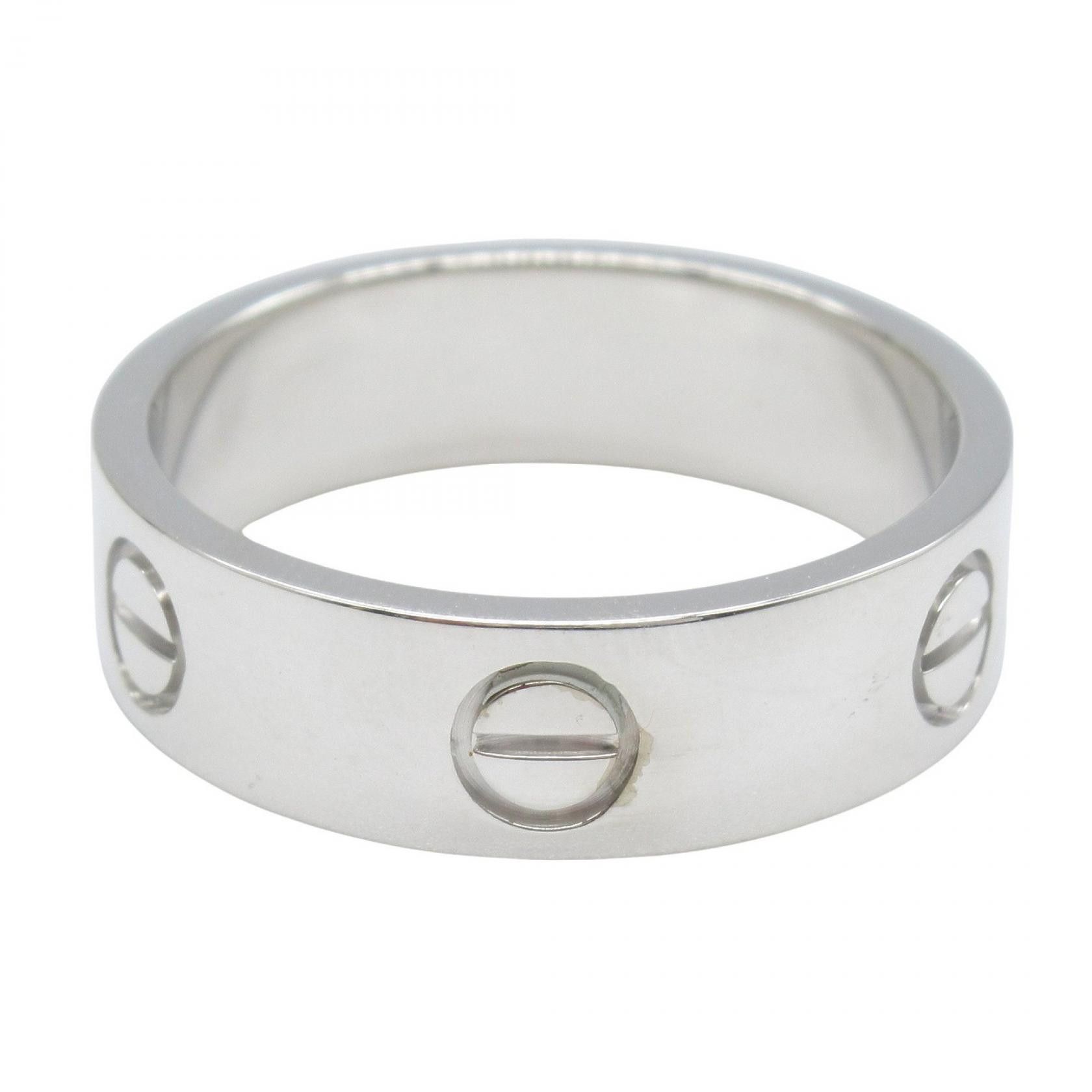 Cartier Cartier Cartier Love Au750 White Gold Ring Size 17 Precious Metal Ring B4084700 DUTY FREE for USA Size ONE SIZE - 2 Thumbnail