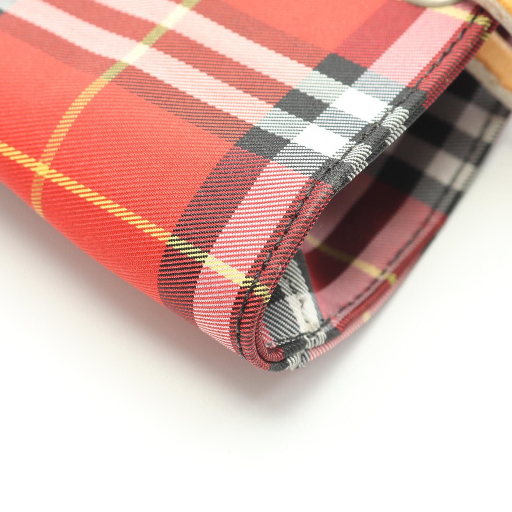 Burberry Burberry Burberry Check Canvas Leather Handbag Textile Handbag DUTY FREE for USA Size ONE SIZE - 8 Thumbnail