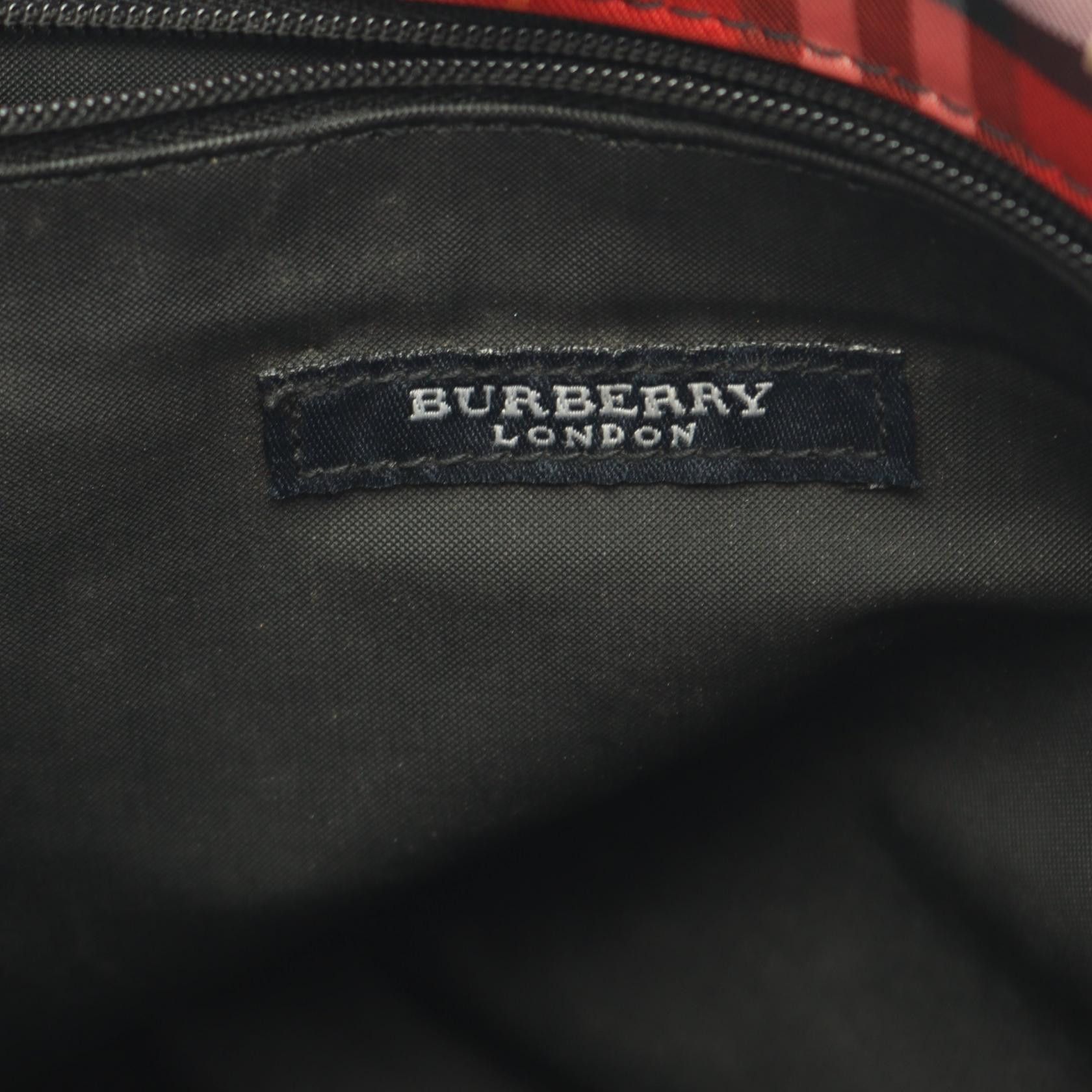 Burberry Burberry Burberry Check Canvas Leather Handbag Textile Handbag DUTY FREE for USA Size ONE SIZE - 4 Thumbnail