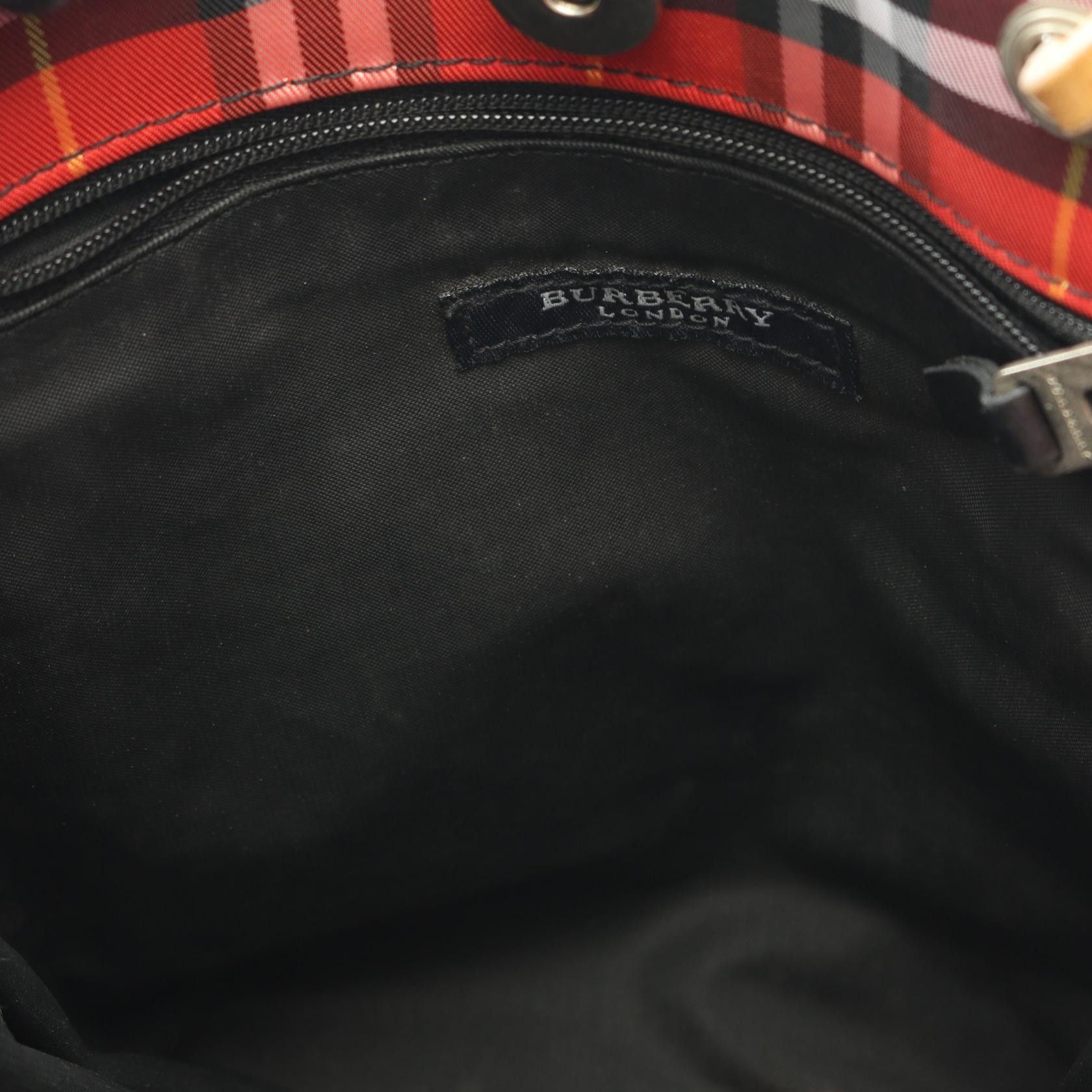 Burberry Burberry Burberry Check Canvas Leather Handbag Textile Handbag DUTY FREE for USA Size ONE SIZE - 9 Thumbnail