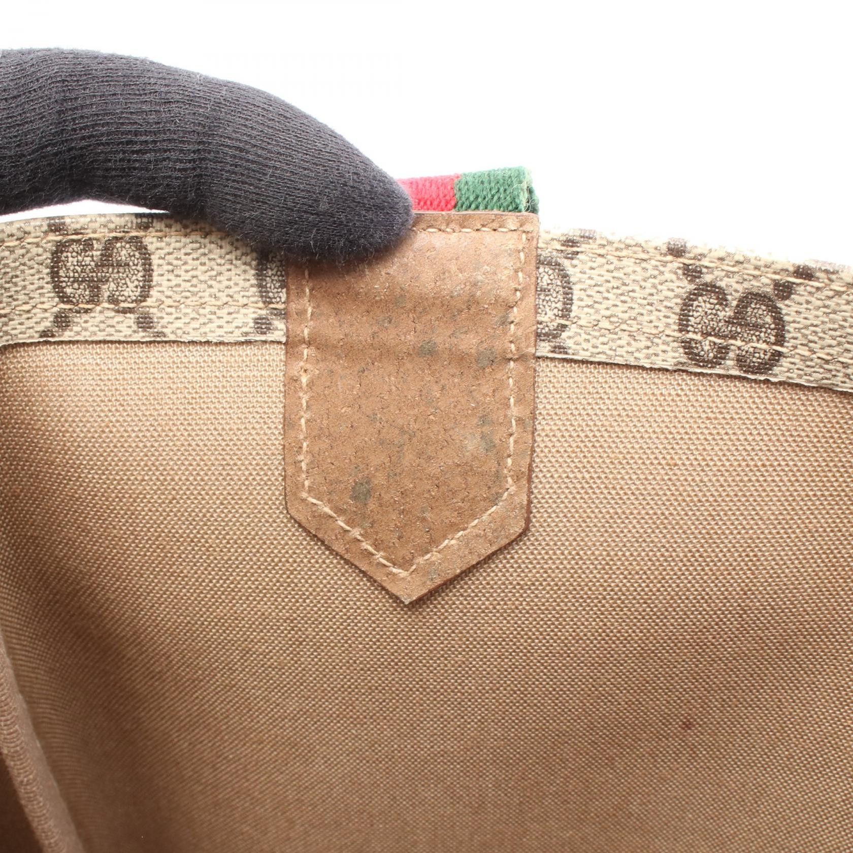 Gucci Gucci Gucci GG Plus Sherry Line Coated Canvas Tote Bag Plastic / Synthetic Tote Bag 47・02・4120 DUTY FREE for USA Size ONE SIZE - 5 Thumbnail