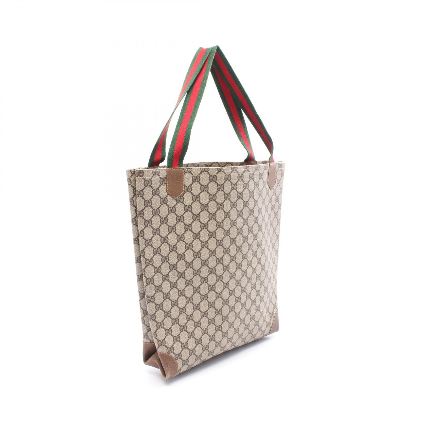 Gucci Gucci Gucci GG Plus Sherry Line Coated Canvas Tote Bag Plastic / Synthetic Tote Bag 47・02・4120 DUTY FREE for USA Size ONE SIZE - 2 Thumbnail