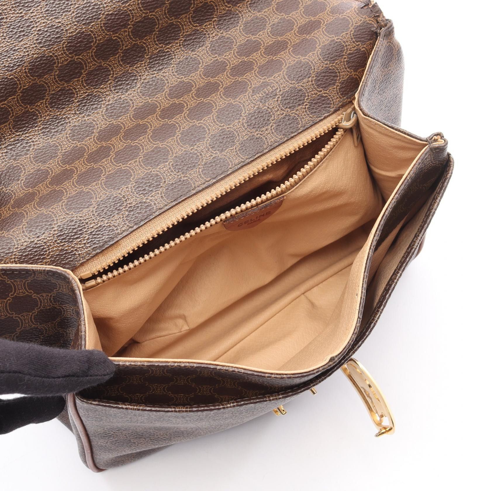 Celine Celine CELINE Macadam Coated Canvas Handbag Plastic / Synthetic Handbag DUTY FREE for USA Size ONE SIZE - 3 Thumbnail