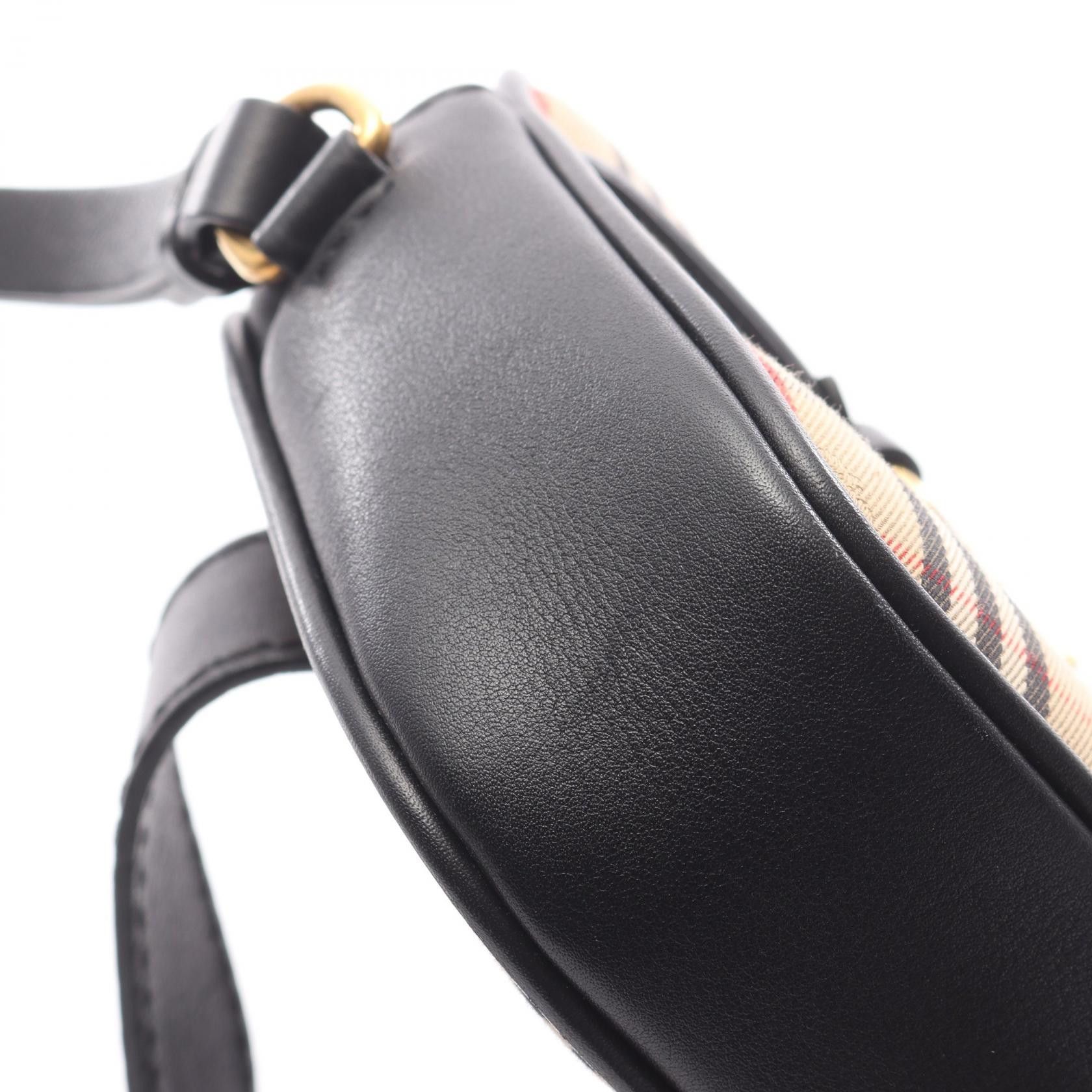 Burberry Burberry Burberry Check Link Canvas Leather Waist Bag Leather Belt Bag DUTY FREE for USA Size ONE SIZE - 6 Thumbnail