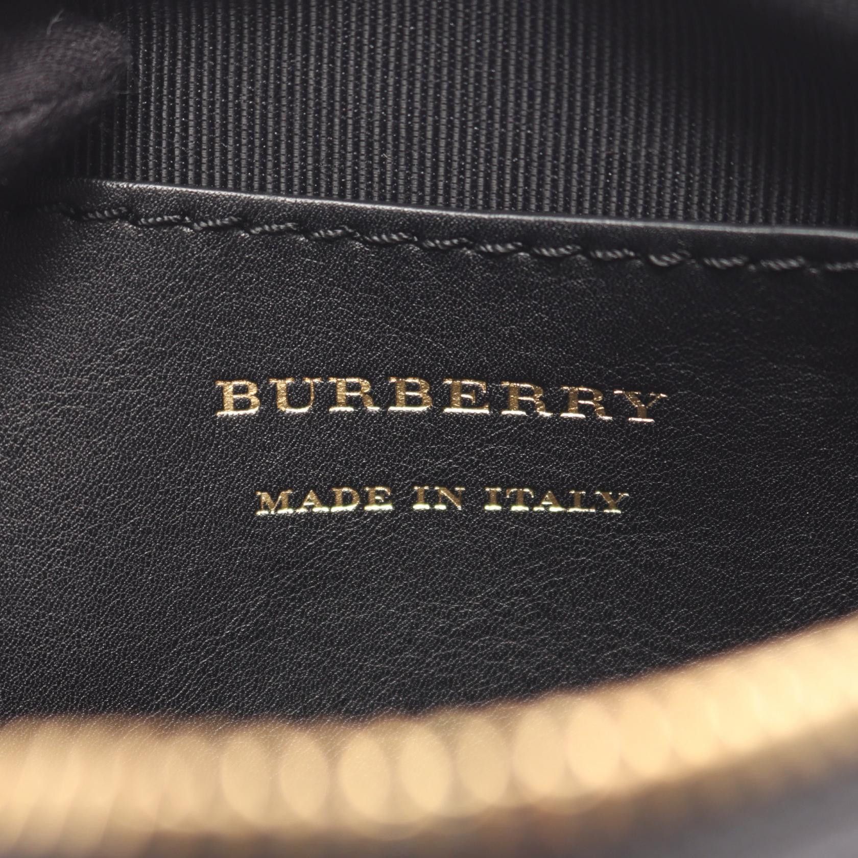 Burberry Burberry Burberry Check Link Canvas Leather Waist Bag Leather Belt Bag DUTY FREE for USA Size ONE SIZE - 4 Thumbnail